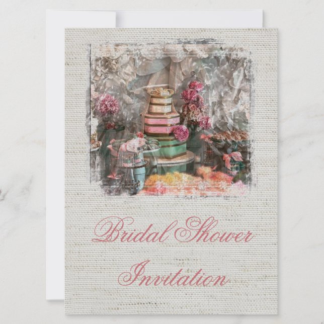 Bridal Shower Invitation Grey Chic Invitation (Front)