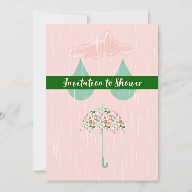 Bridal Shower Invitation in Pink (Front)