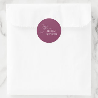 Bridal shower Invitation | Kitchen Tea Classic Round Sticker