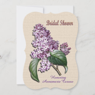 Bridal shower Invitation Lilacs
