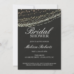 Bridal Shower Invitation   Lit Night