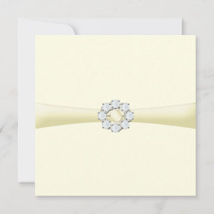 Bridal Shower Invitation Pearl & Diamond Broach