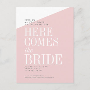 Bridal Shower Invitation Postcard