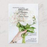 Bridal Shower Invitation  Postcard