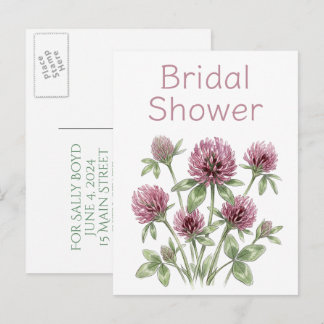 Bridal shower invitation postcards