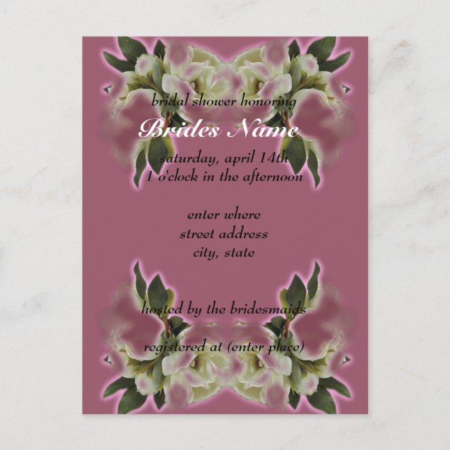 Bridal Shower Invitation Template (Front)