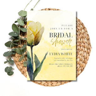 Bridal Shower Invitation Tulip Floral Bridal Showe