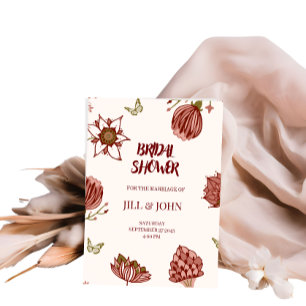 Bridal Shower Invitation Wedding Botanical