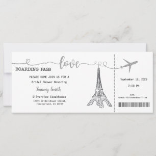 Bridal Shower Invitation, Wedding Stationaries Invitation