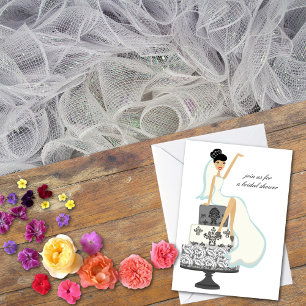 Bridal Shower Invitations {Black Haired Bride}