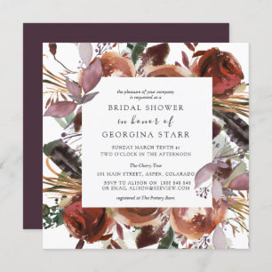 Bridal Shower Invitations   Butterum & Plum 1