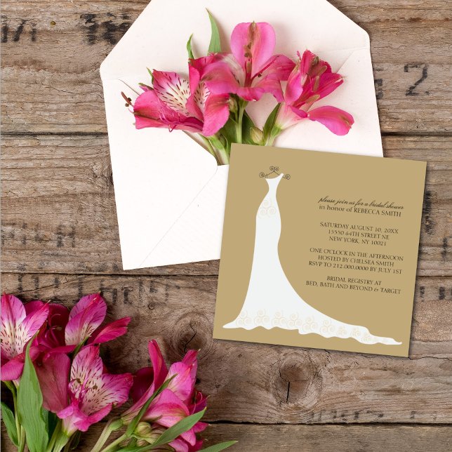 Bridal Shower Invitations {Gold} (Creator Uploaded)