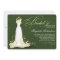 bridal shower invitations with wedding dress