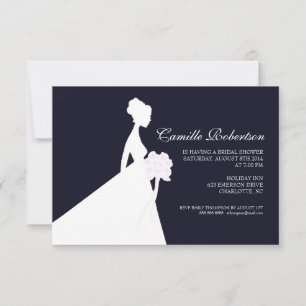 Bridal Shower Invite Bridal Shower Dark Blue