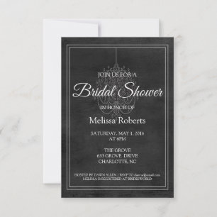 Bridal Shower Invite Chalkboard