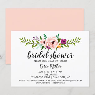 Bridal Shower Invite - Flower Crown II