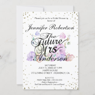 Bridal Shower Invite Future Mrs