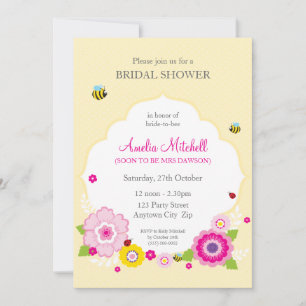 BRIDAL SHOWER INVITES :: garden theme 1