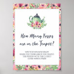 Bridal Shower Kisses in the Teapot Game Poster<br><div class="desc">Please look for coordinating items in the shop!</div>