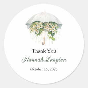 Bridal Shower Labels, Bride to be Classic Round Classic Round Sticker