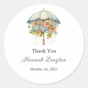 Bridal Shower Labels, Bride to be Classic Round  Sticker