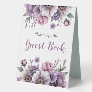 Bridal Shower Lavender Watercolor Floral