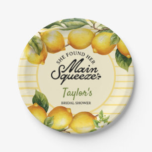 Bridal Shower Lemon Paper Plate
