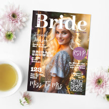 Bridal Shower Magazine Cover
