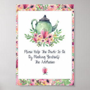 Bridal Shower Make Yourself the Addressee Sign