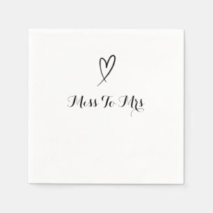 bridal shower Miss To Mrs Napkin