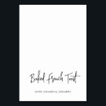 Bridal Shower Modern Minimalist Buffet Cards<br><div class="desc">Bridal Shower Modern Minimalist Buffet Cards</div>