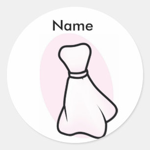 Bridal Shower Name Tag Stickers