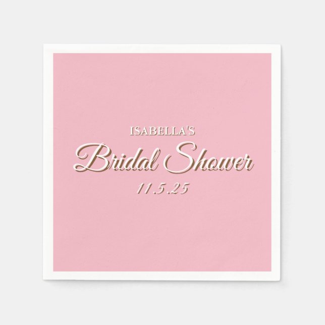 Bridal Shower Napkin (Front)