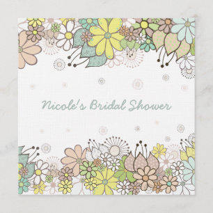 Bridal Shower Natural White Custom Invitation