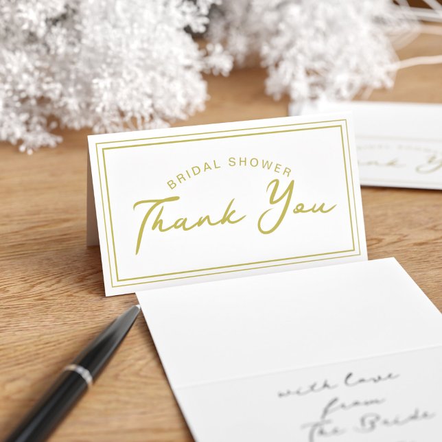 Bridal Shower Pack of 25 Mini Thank You Cards (Cute little thank you cards for you to send for your Bridal Shower Thank You's)