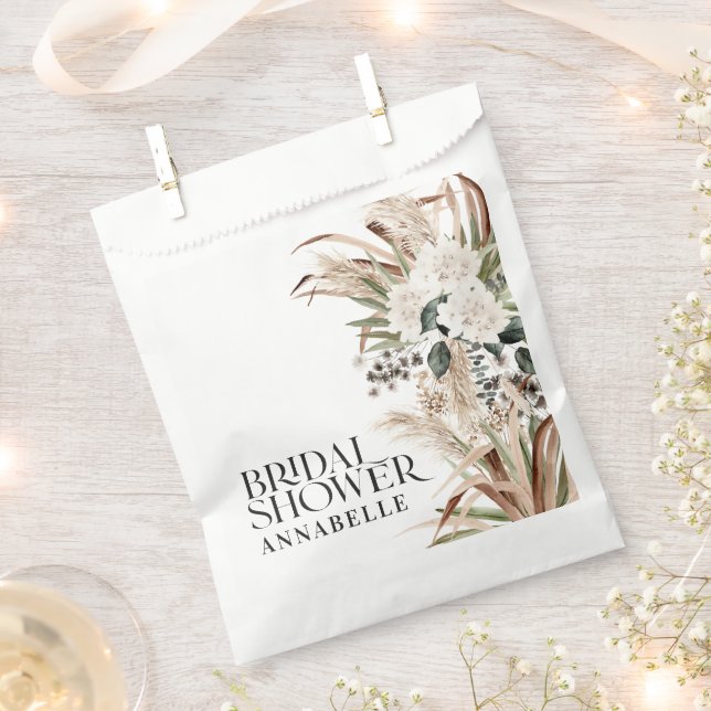 Bridal shower pampas grass modern boho party favou favour bag (Clipped)