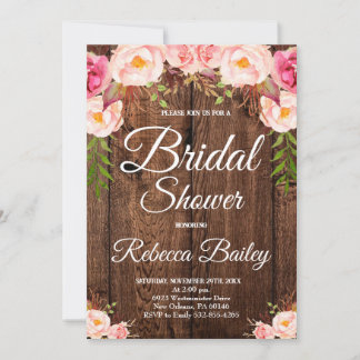 Bridal Shower Party, Floral Bridal Shower Invitation