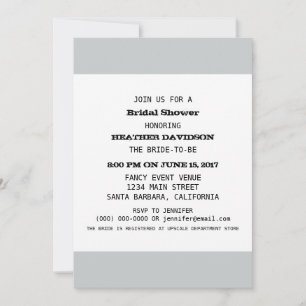 Bridal Shower Party Template