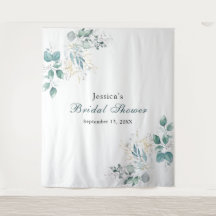 Bridal Shower Photo Background Tapestry