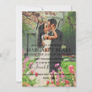 Bridal Shower Photo Engagement Party Invitation