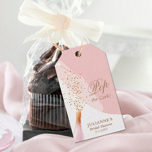 Bridal Shower Pink Quartz Favour Gift Tags