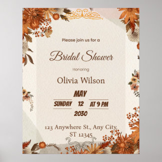 Bridal shower poster