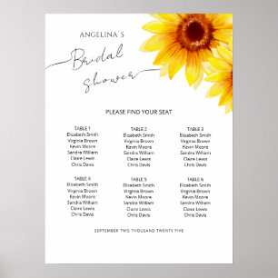 Bridal shower Posters in a modern design.
