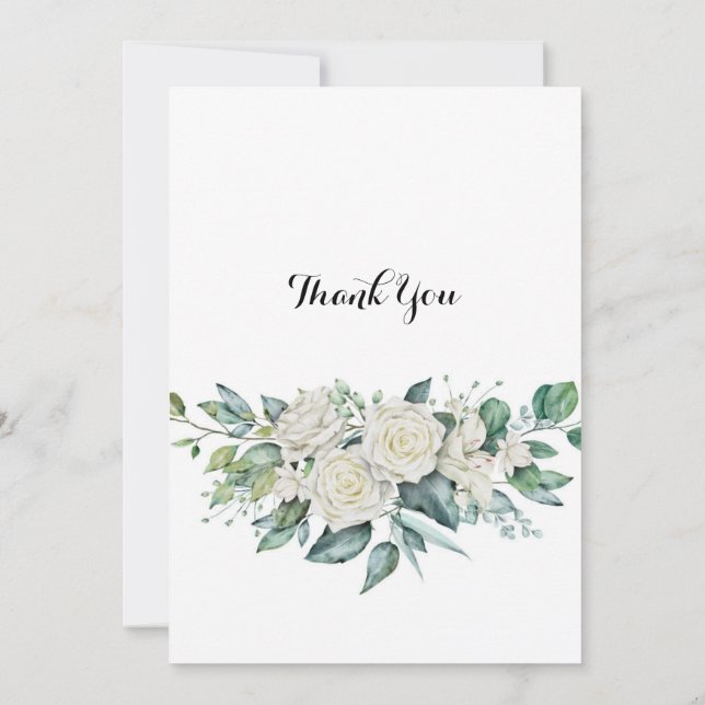 BRIDAL SHOWER PRETTY FLORAL INVITATION (Back)