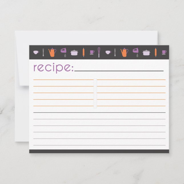 Bridal Shower Recipe Card (Front)