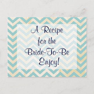 Bridal Shower Recipe Card