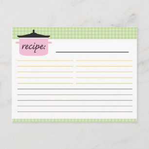 Bridal Shower Recipe Card