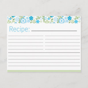 Bridal Shower Recipe Card
