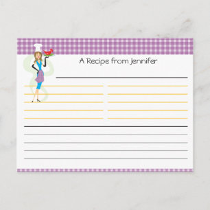Bridal Shower Recipe Card