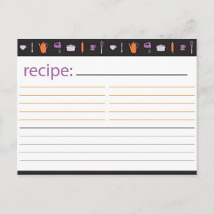 Bridal Shower Recipe Card
